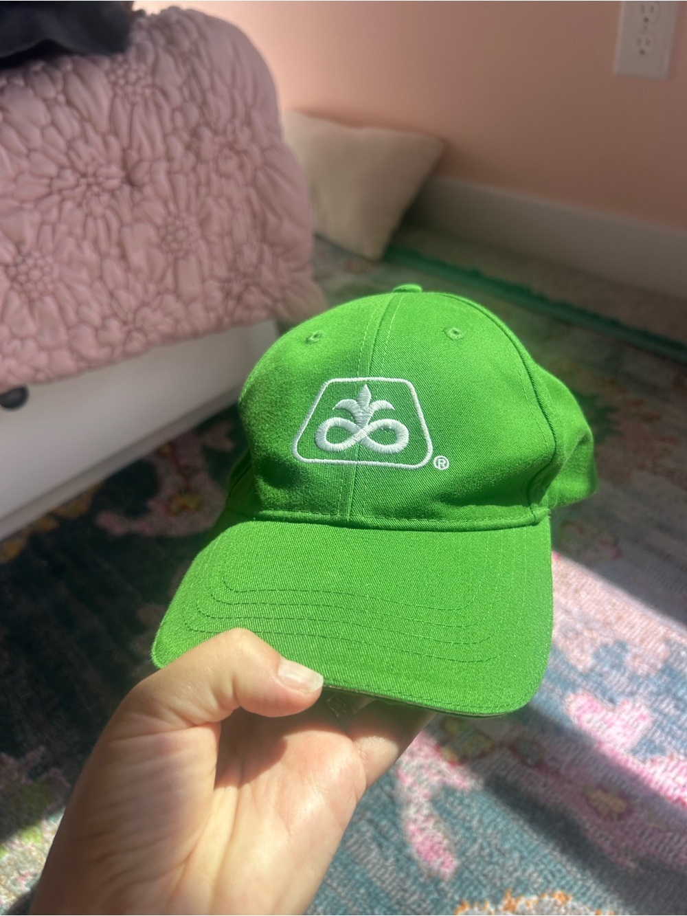 DuPont Pioneer Green Baseball Cap with White Logo